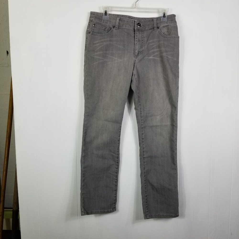 Chicos platinum jeans  in gray Sz 0.5